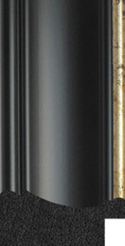Bodmin 46mm Black with Gold Edge
