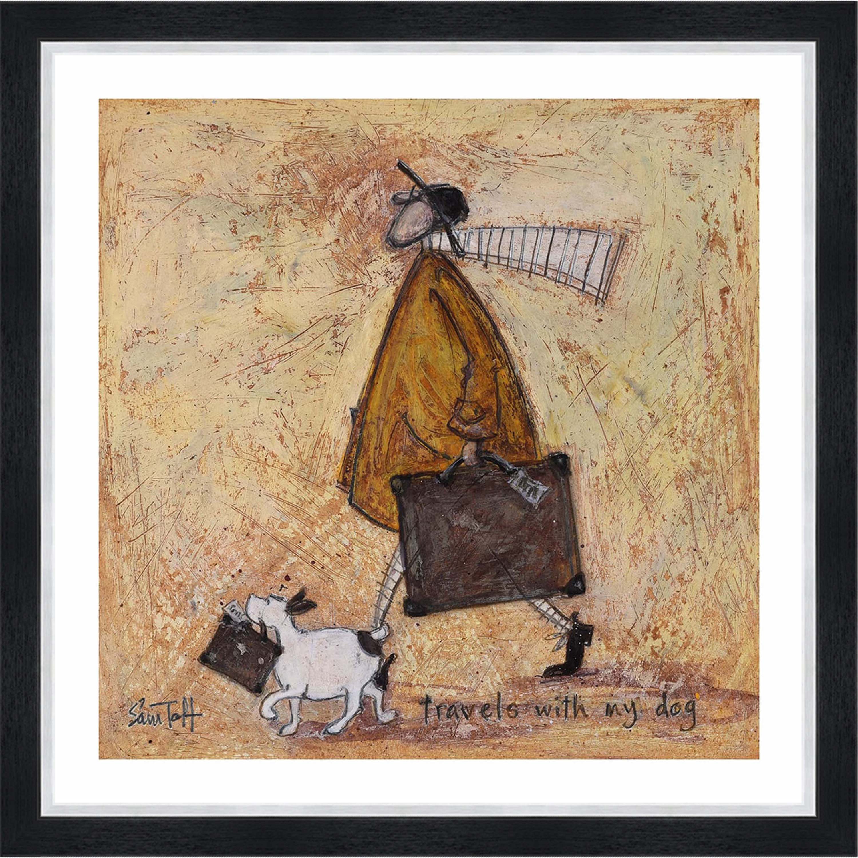 Travels With The Dog by Sam Toft (40cm x 40cm) – Prints & Frames Ltd